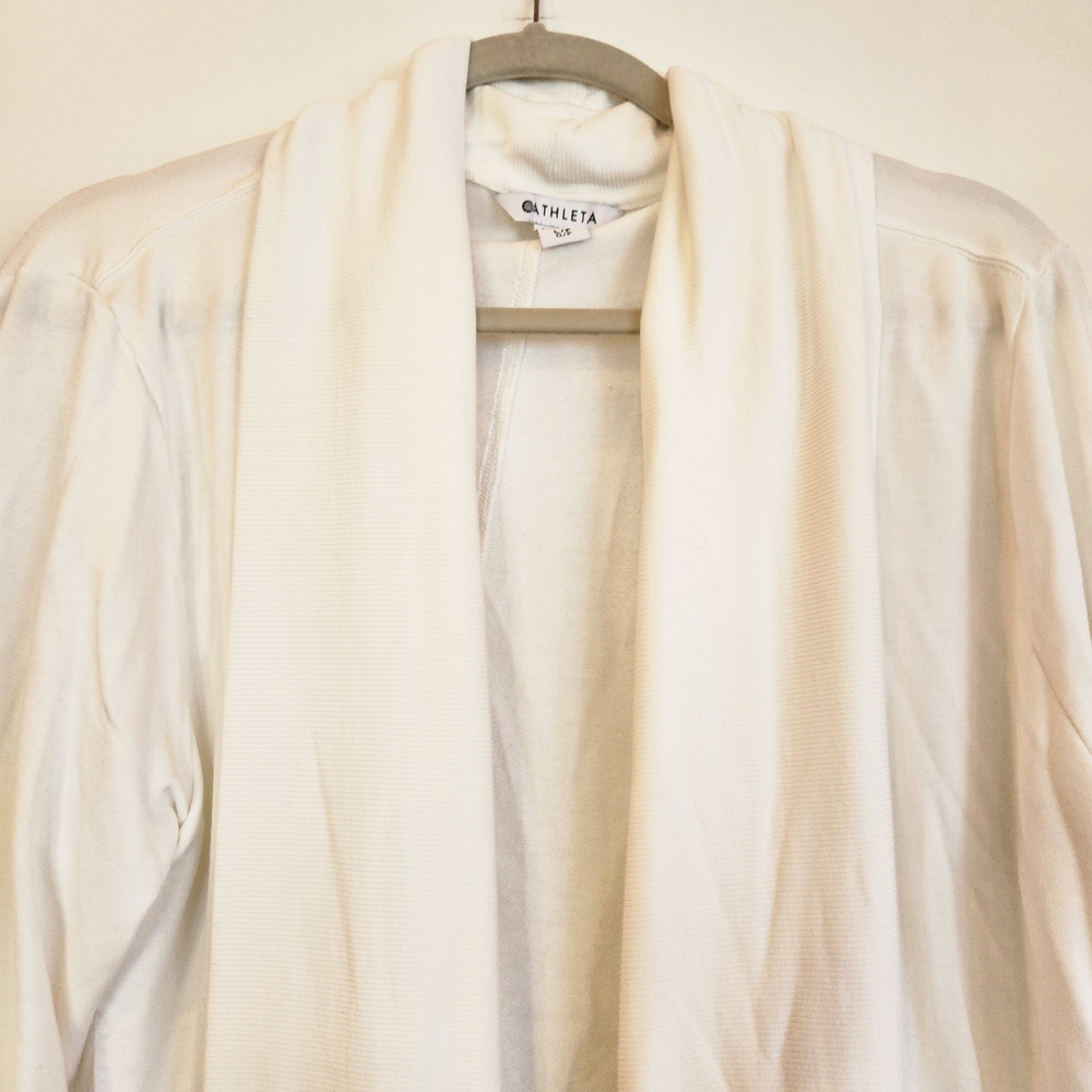 Athleta Pranayama Restore Rib Wrap Color: Bone Rib Size LP Nirvana Soft Fabric - Picture 4 of 16